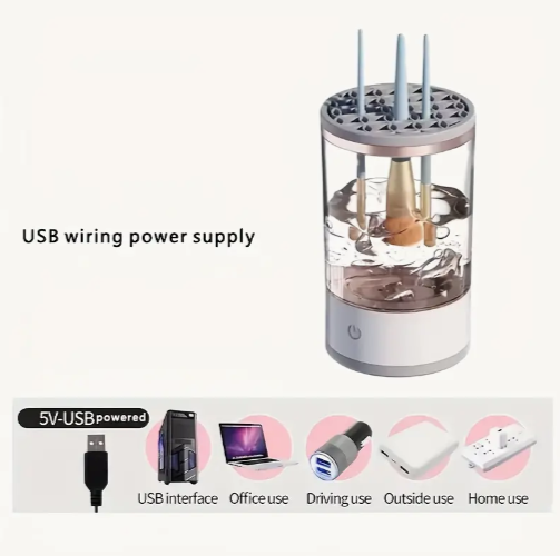 Electric Makeup Brush Cleaner USB Plug Portable