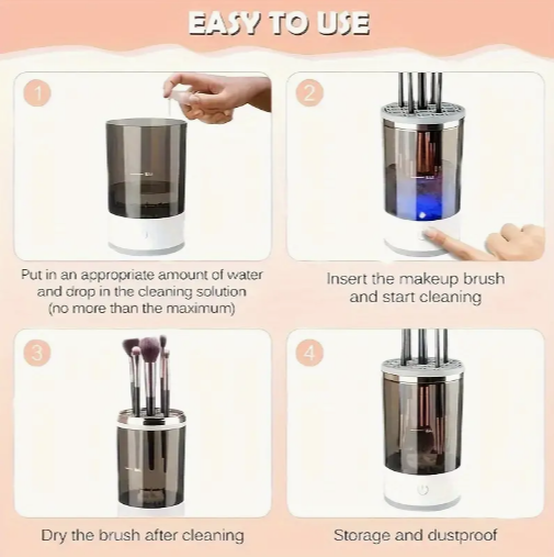 Electric Makeup Brush Cleaner USB Plug Portable