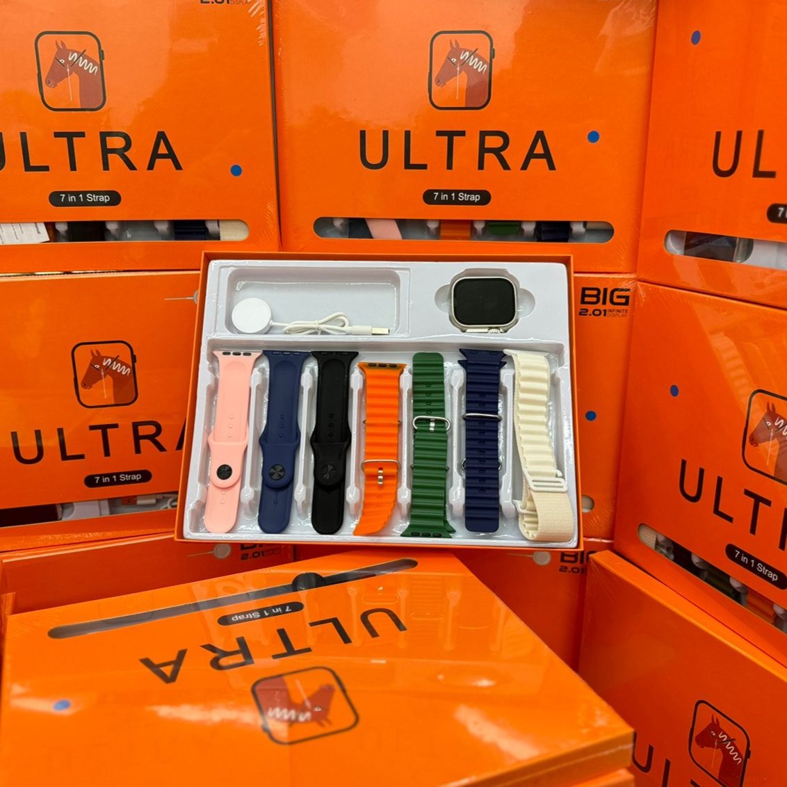 7 Strap Smart Watch Ultra - Special Offers [ 6 Watch Boxes ]
