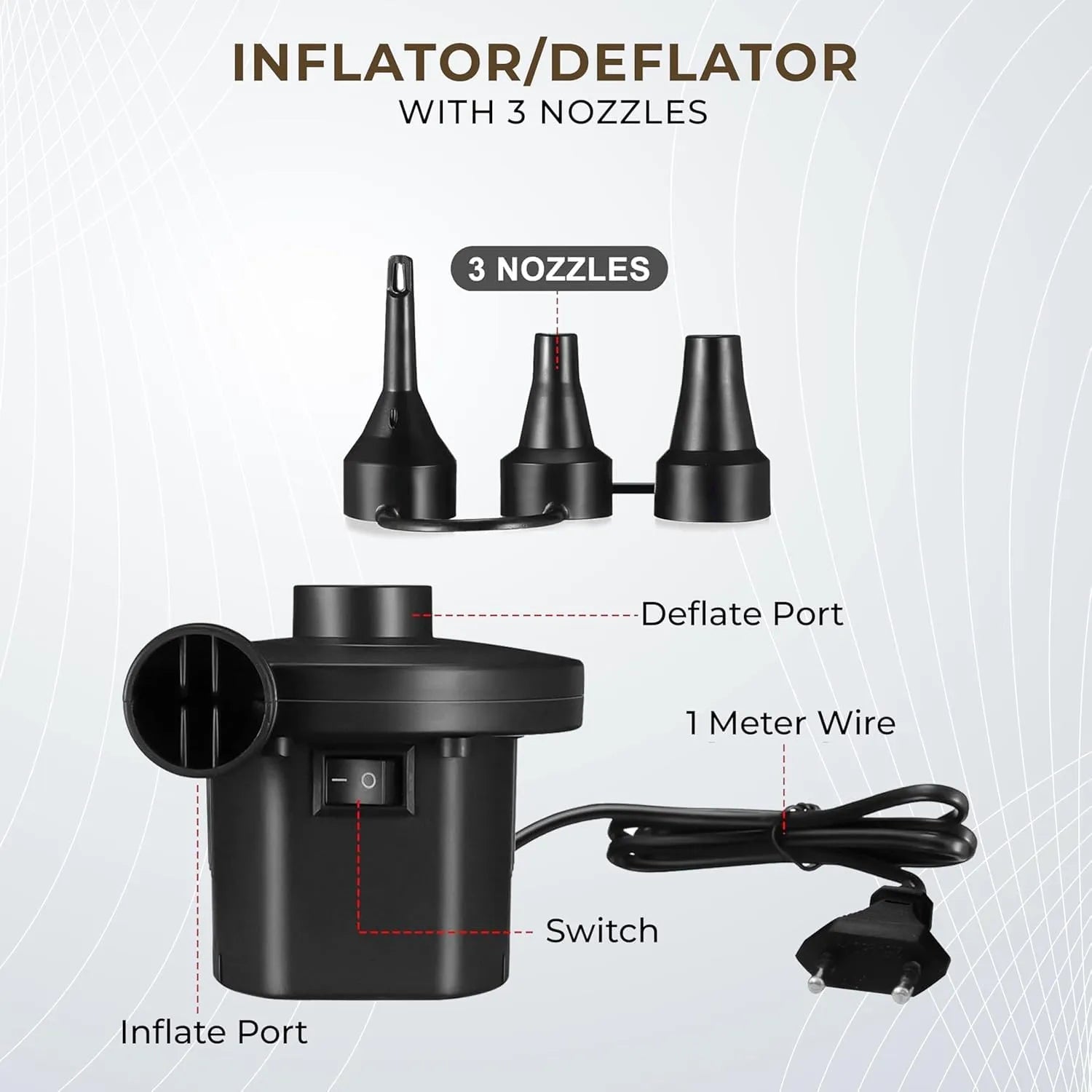 Inflatable Sofa with Footrest and Free Electric Inflator